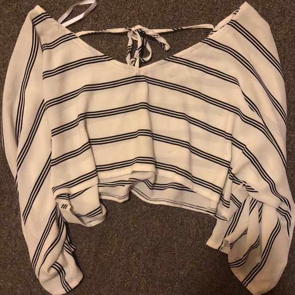 Banda striped crop top Sabo Skirt - Picture 3 of 4